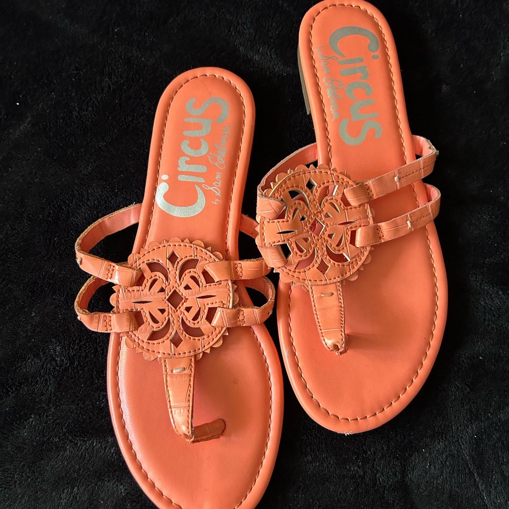Circus by Sam Edelman Bright Orange Thong Sandals